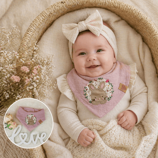 Baby - Halstuch "Bambini" Häschen - Franzis Nähatelier