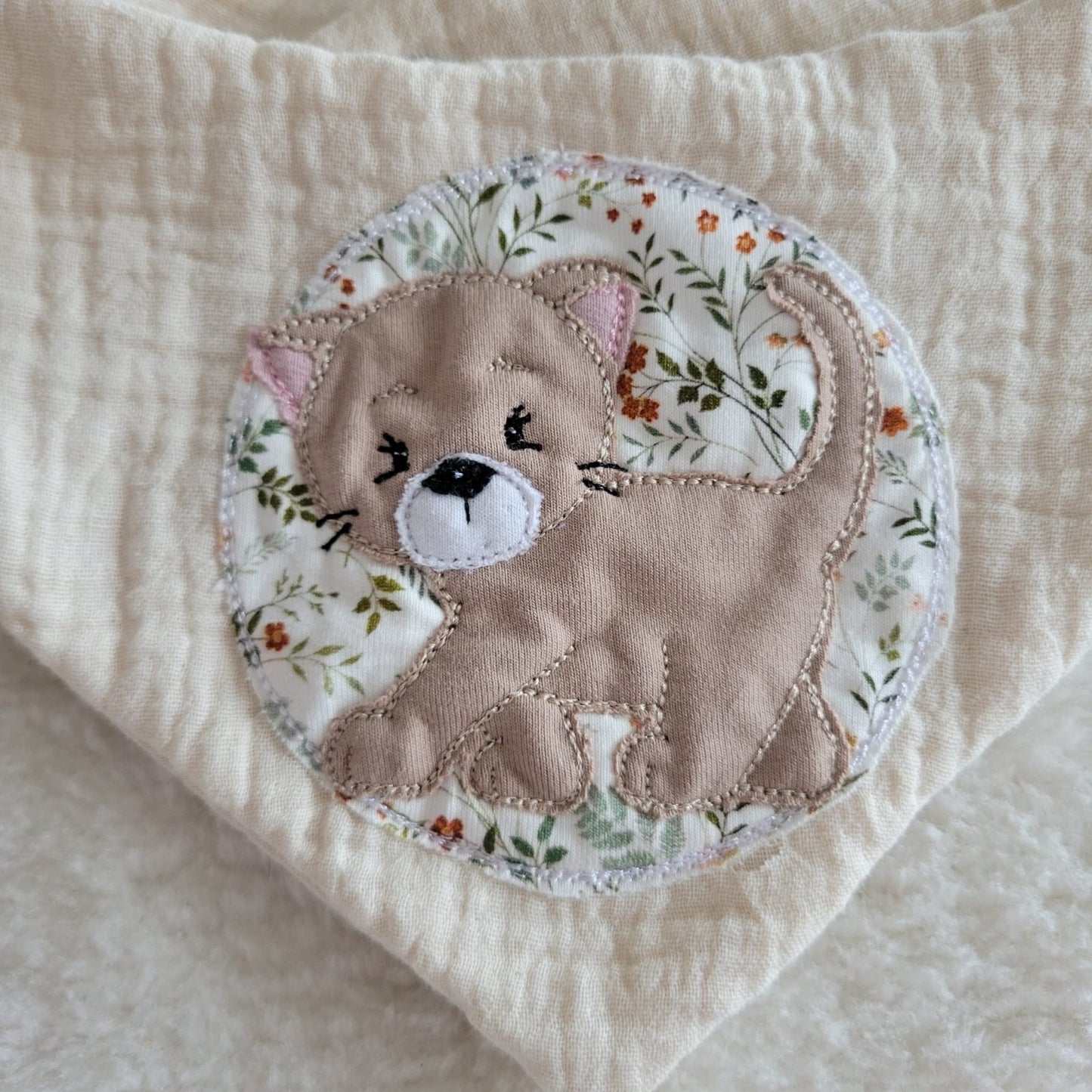 Baby-Halstuch "Bambini" Katze - Franzis Nähatelier