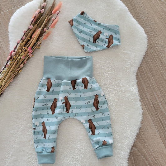 Pumphose "Kleines Wunder" + Baby - Halstuch "Bambini" - Franzis Nähatelier