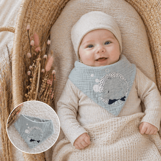 Baby - Halstuch "Bambini" Elefant - Franzis Nähatelier