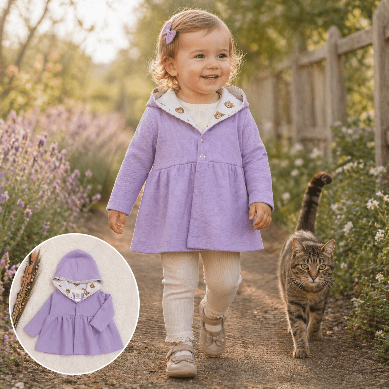 Cardigan mit Kapuze "Anne" - Franzis Nähatelier