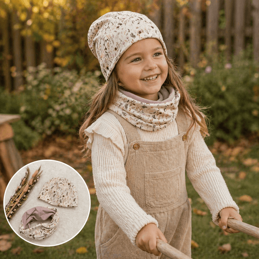Loopschal "Lilly" + Beanie "Alex" - Franzis Nähatelier
